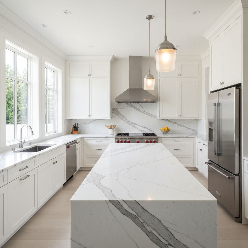 Premium granite and quartz kitchen countertops installed in Ashburn VA